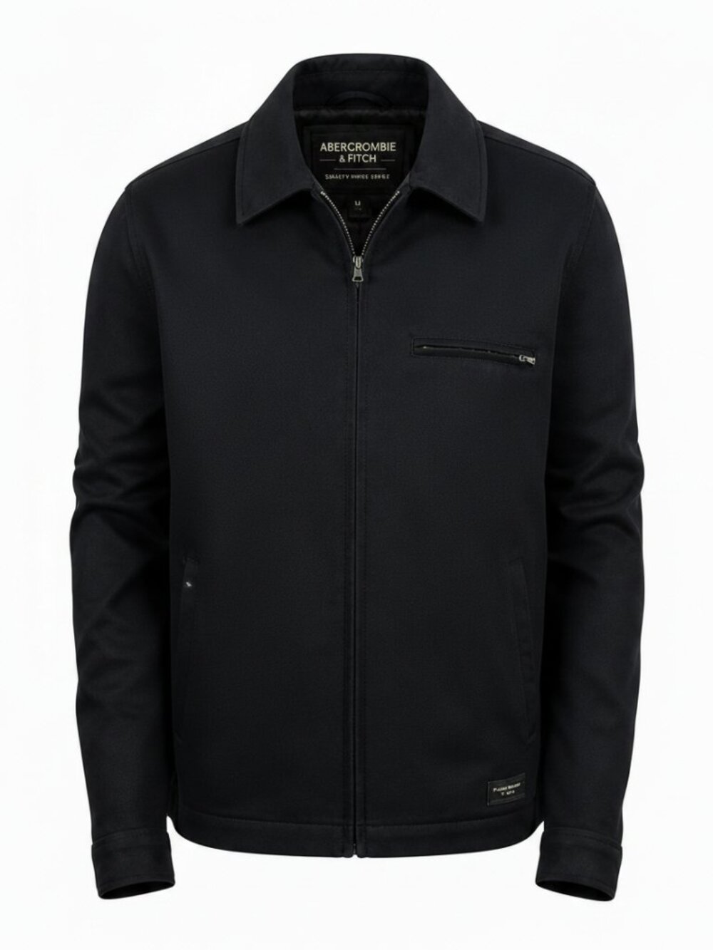 Abercrombie & Fitch Vintage Wool Bomber Jacket Navy Blue Large